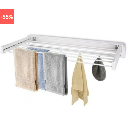 👚Maximal rabatt! 💥  VÄGGMONTERAD HOPFÄLLBAR TORKSTÄLLNING