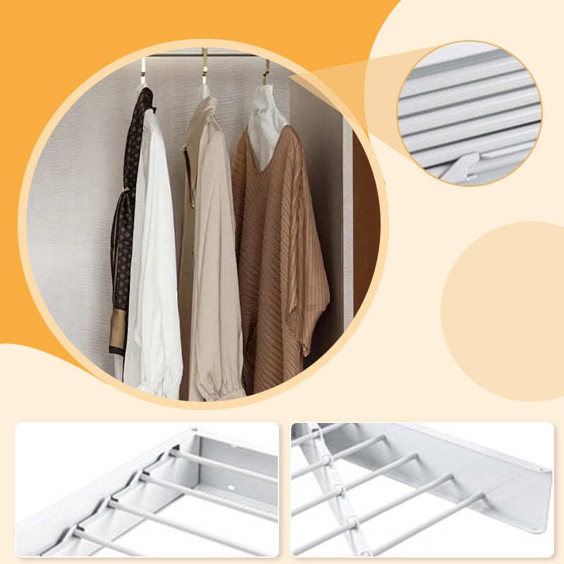 👚Maximal rabatt! 💥  VÄGGMONTERAD HOPFÄLLBAR TORKSTÄLLNING