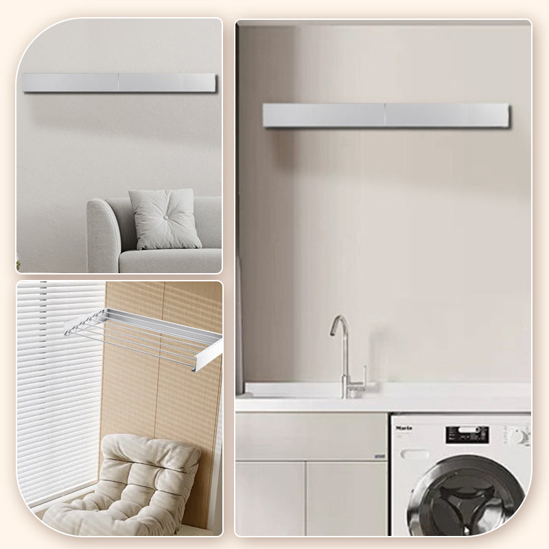 👚Maximal rabatt! 💥  VÄGGMONTERAD HOPFÄLLBAR TORKSTÄLLNING