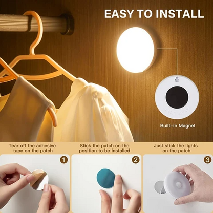 🔥Köp 1 få 1 gratis🔥Automatisk, uppladdningsbar lampa med rörelsesensor