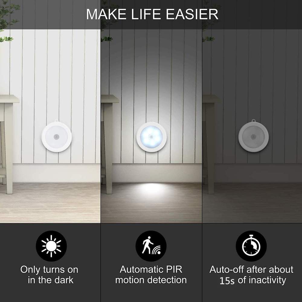 🔥Köp 1 få 1 gratis🔥Automatisk, uppladdningsbar lampa med rörelsesensor