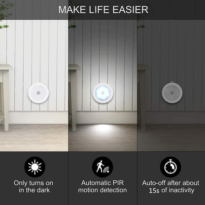 🔥Köp 1 få 1 gratis🔥Automatisk, uppladdningsbar lampa med rörelsesensor
