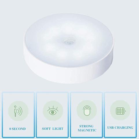 🔥Köp 1 få 1 gratis🔥Automatisk, uppladdningsbar lampa med rörelsesensor