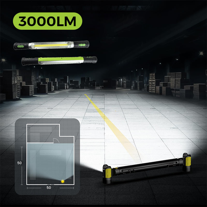 🔦 50% RABATT ✨ 3000LM LED arbetslampa med krok – kraftfull belysning för verkstad och resa