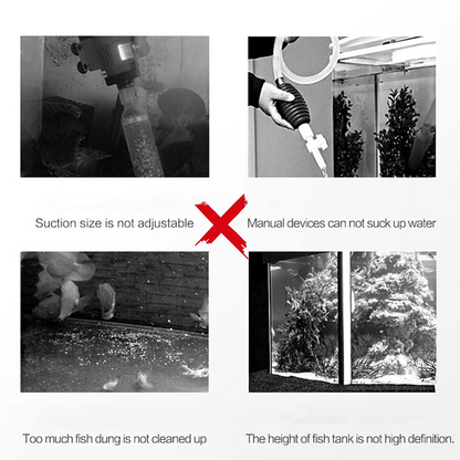 🔥Elektrisk vattenbytare för akvarier med sugfunktion och filterrengöring