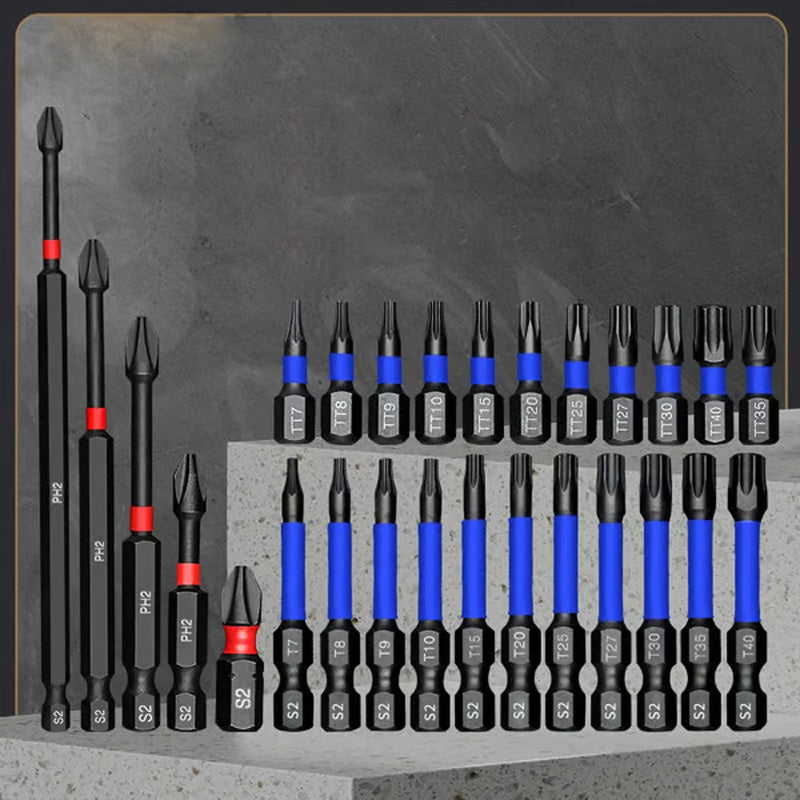 🧲 60% RABATT! 🔩 Magnetskruvmejselsats med Phillips & Torx – 15 Delar, Robusta Bits & Snabbväxlingssystem ⚡
