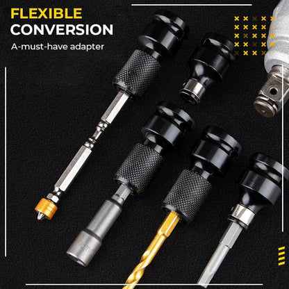 🔧 Köp 1  få 1 Gratis! ⚡ Konverterare för Uttag med Sexkantsskaft – 1/2" till 1/4" Snabbkoppling – Perfekt för Bilreparationer & Träarbete – Hållbar Cr-Mo Stål 🛠️