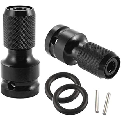 🔧 Köp 1  få 1 Gratis! ⚡ Konverterare för Uttag med Sexkantsskaft – 1/2" till 1/4" Snabbkoppling – Perfekt för Bilreparationer & Träarbete – Hållbar Cr-Mo Stål 🛠️
