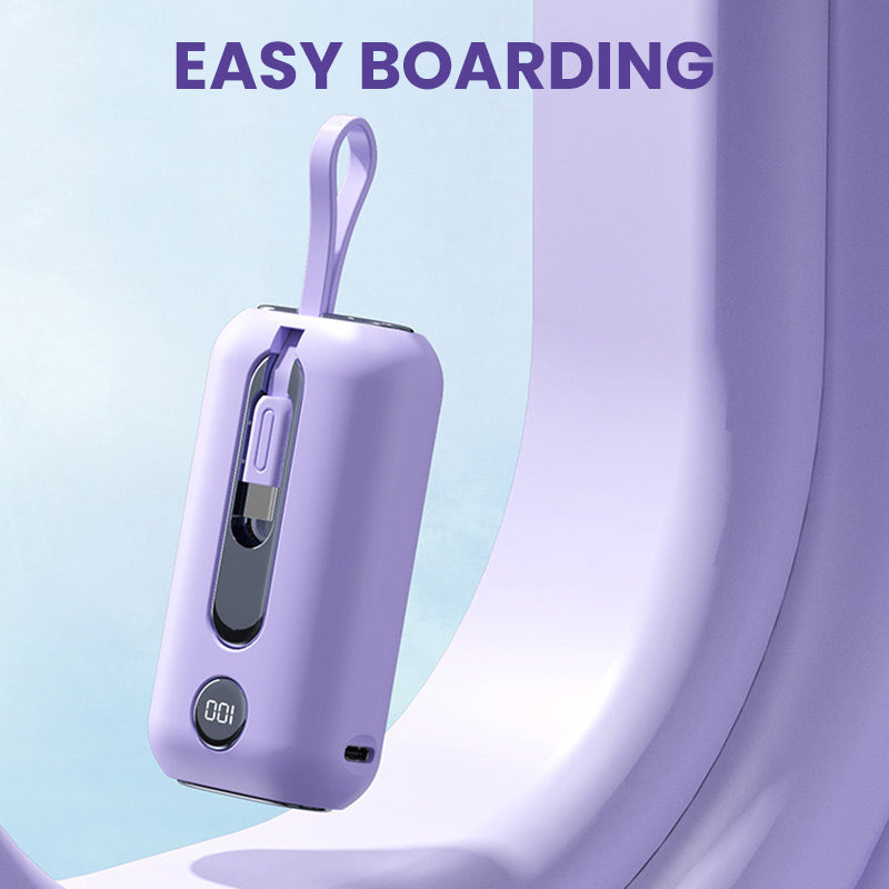 📱Supersnabb laddningsbar powerbank med inbyggda kablar✨50 procent prisreduktion under en begränsad tid✨