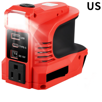 🔌🚗 Släpp lös kraften när som helst, var som helst! Kompakt DC/AC-växelriktare – perfekt för utomhusbruk, sommarstugor, husbilar och äventyr!
