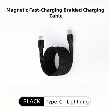 🔥Magnetisk snabbladdningskabel med flätad design och multikompatibilitet