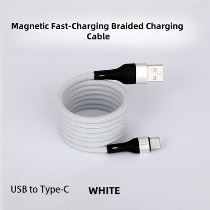 🔥Magnetisk snabbladdningskabel med flätad design och multikompatibilitet
