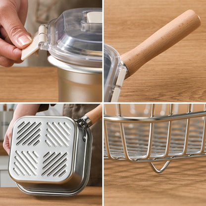 🫕Multifunktionell stekhällssats - stekpanna, kokare, färskhållning och grönsakstvätt