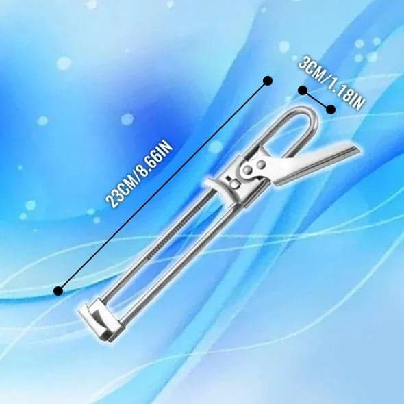 🛒50% RABATT NU! 🎁💪Universell burköppnare i rostfritt stål – Öppnar lock på ett ögonblick, perfekt för artrit, långa naglar och svag handstyrka ✨.