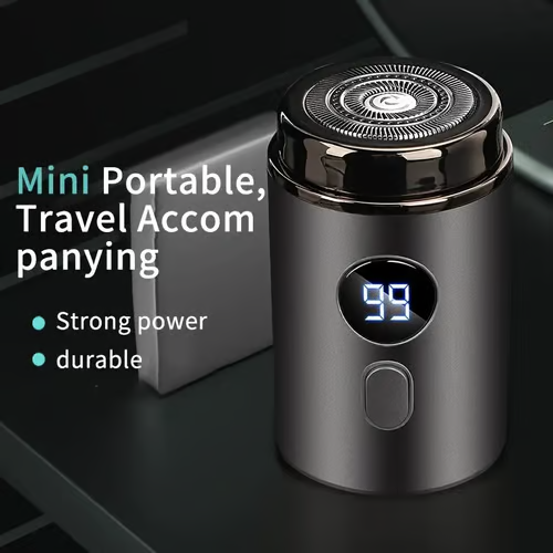 🔥Hett erbjudande: 49 % rabatt🔥Men's kraftfull mini elektrisk rakapparat med digital display