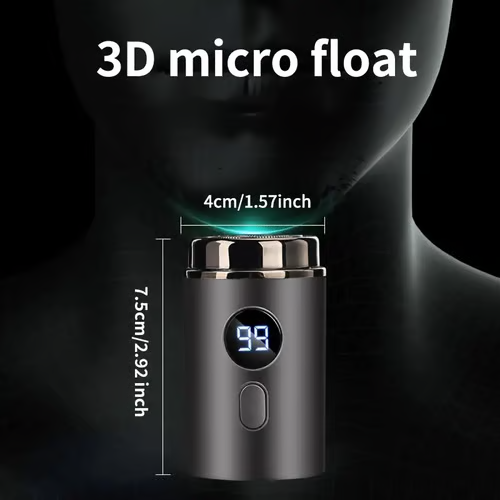 🔥Hett erbjudande: 49 % rabatt🔥Men's kraftfull mini elektrisk rakapparat med digital display