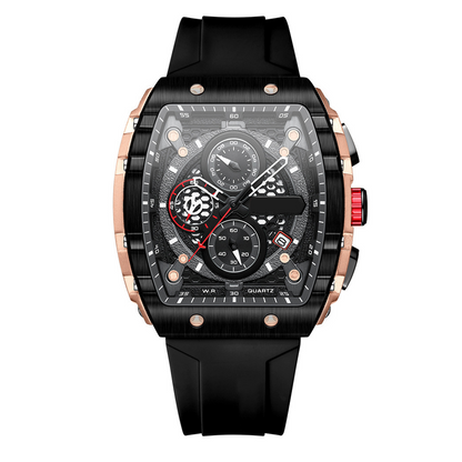 🔥Cyberpunk futuristisk stil⌚Multifunktionell quartzklocka för män