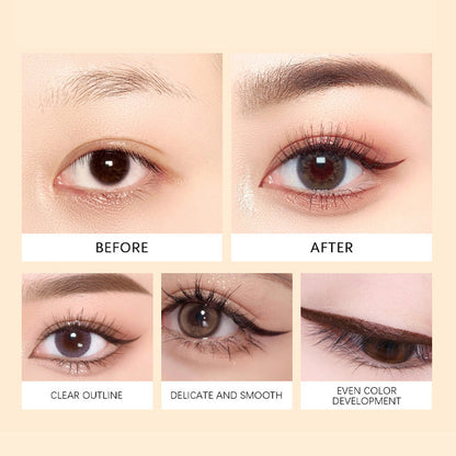 🎁Sista dagen Köp 1 få 1 gratis🔥-🌟24 timmars vattenfast eyeliner Duo slipbar ögonpenn