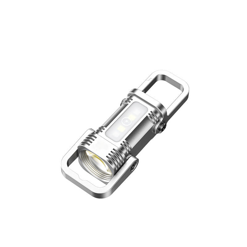 🔦55 % rabatt🔥Bärbar uppladdningsbar ljus nyckelring ficklampa