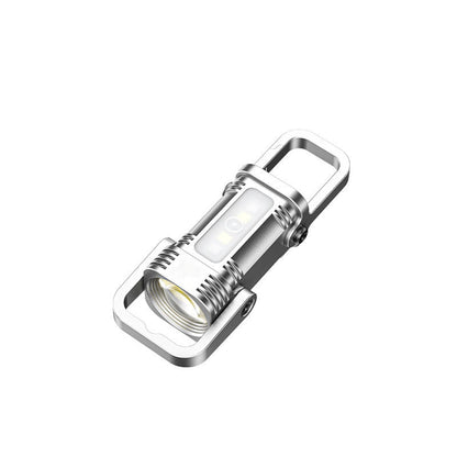 🔦55 % rabatt🔥Bärbar uppladdningsbar ljus nyckelring ficklampa