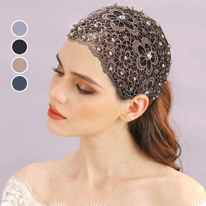 🔥Plum Blossom Hollow Beaded Wide Pannband