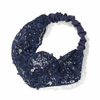 🔥Plum Blossom Hollow Beaded Wide Pannband