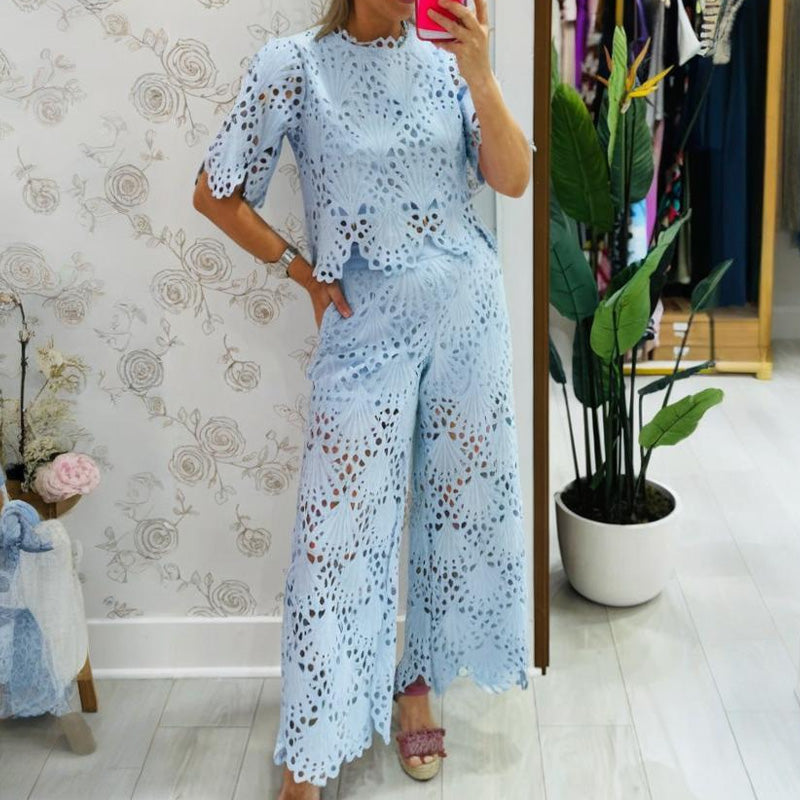 🌸 50% rabatt på nya produkter 💖 Tvådelade dräkter i spets för kvinnor