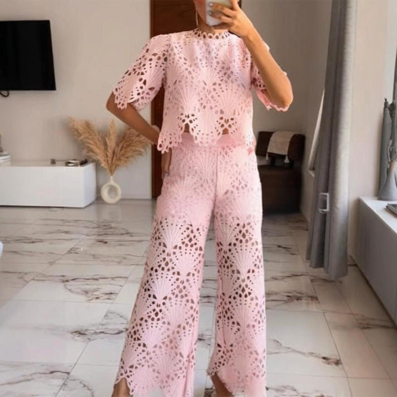 🌸 50% rabatt på nya produkter 💖 Tvådelade dräkter i spets för kvinnor