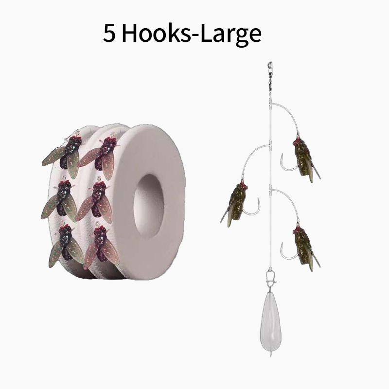 🎣Multi-Hook konstgjord flugfiske betesuppsättning