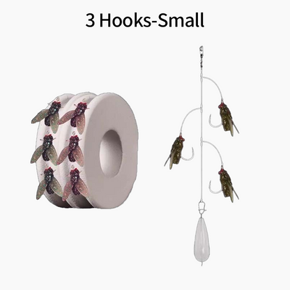 🎣Multi-Hook konstgjord flugfiske betesuppsättning