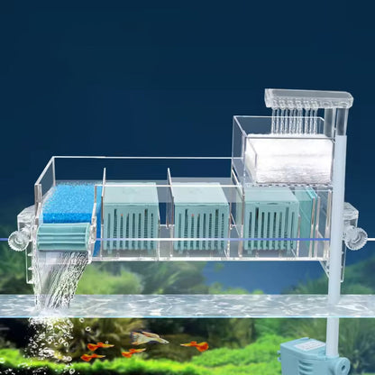 🔥Cirkulerande filterlåda för akvarium med vattenpump