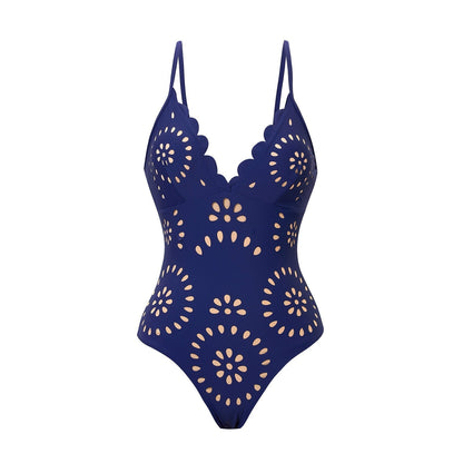 Kvinnors Sexiga Enstyckad Baddräkt med Matchande Lång Simkjol