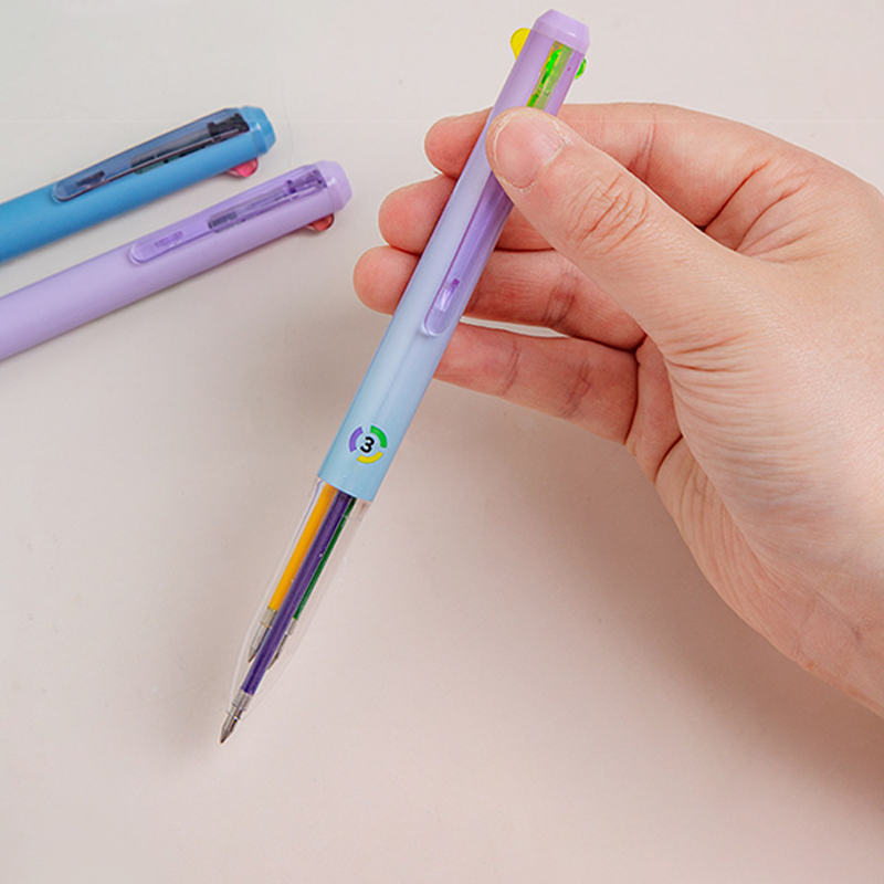 3-i-1 Flerfärgade Utdragbara Kulspetspennor