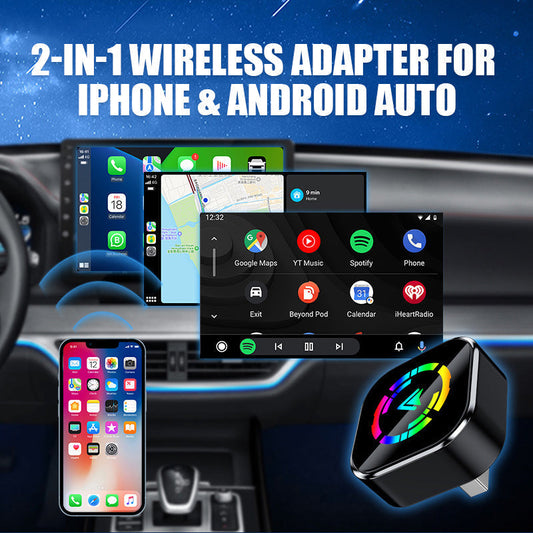 🔥2025 Exklusiva Reor 47 % rabatt🔥2-i-1 trådlös adapter för iPhone och Android Auto🎵