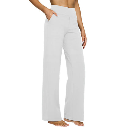⌛ 50 % rabatt 🔥 Högmidjade stretchiga yogabyxor, speciellt designade för kvinnor. Enkla enfärgade, avslappnade och bekväma.