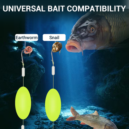 🎣⚡ Omvänd bottenrigg med dubbel krok! Den uppgraderade versionen ökar hakningshastigheten med 50 % – säg adjö till att fastna! 🎣