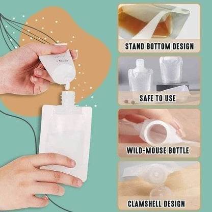 🧴 50% RABATT NU! Portabel reseväska för flytande smink – läckagesäker, transparent & återanvändbar – perfekt för resor, gym och vardag 🛫✨