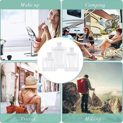 🧴 50% RABATT NU! Portabel reseväska för flytande smink – läckagesäker, transparent & återanvändbar – perfekt för resor, gym och vardag 🛫✨