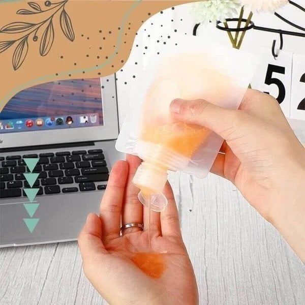 🧴 50% RABATT NU! Portabel reseväska för flytande smink – läckagesäker, transparent & återanvändbar – perfekt för resor, gym och vardag 🛫✨