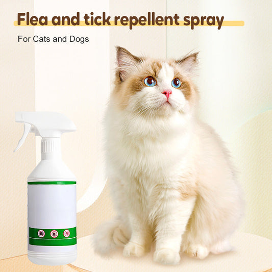 🔥Loppa- och fästingavvisande spray för katter och hundar