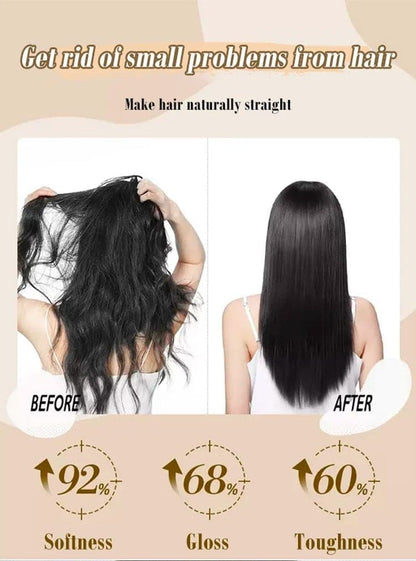 💆‍♀️ KÖP 1 FÅ 2! ✨ Silkes- och Keratinbaserad Utslätande Kräm - Djup Återuppbyggnad med Värmeaktiverad Teknik för Lätt Hantering av Tufft Hår 🌟🧖‍♀️