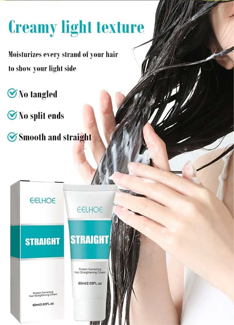 💆‍♀️ KÖP 1 FÅ 2! ✨ Silkes- och Keratinbaserad Utslätande Kräm - Djup Återuppbyggnad med Värmeaktiverad Teknik för Lätt Hantering av Tufft Hår 🌟🧖‍♀️