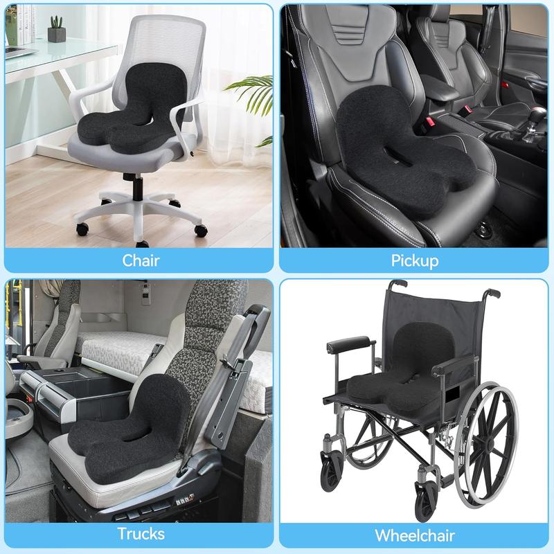 🚗💺 ERGONOMISK BILSTOL – KÖR I KOMFORT HELA DAGEN! ✨ Halkfri minnesskumsits – Formar sig efter din kropp