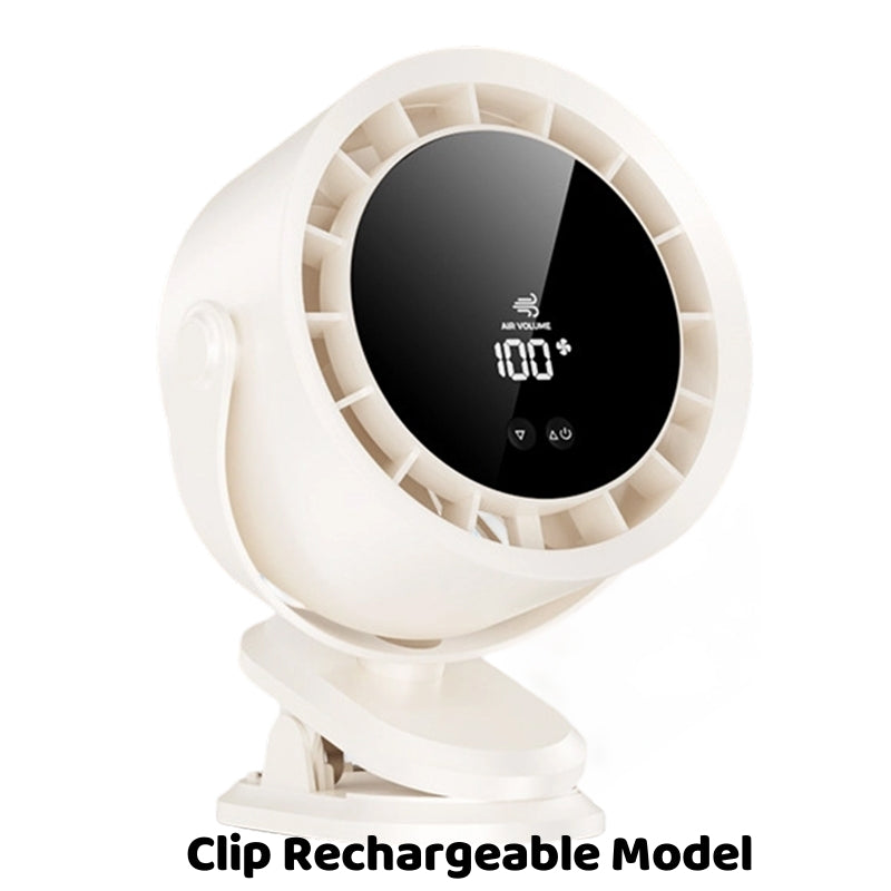 🔥Rea på heta varor - 55 % rabatt🔥100-hastighet Mini tyst bordsfläkt med digital display