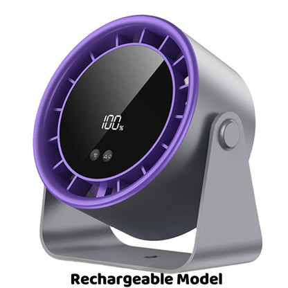 🔥Rea på heta varor - 55 % rabatt🔥100-hastighet Mini tyst bordsfläkt med digital display