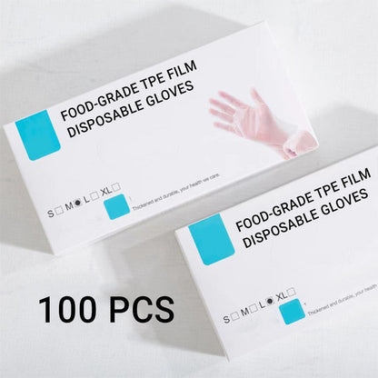 🧤 50 % RABATT NU! ✨ Transparenta Förtjockade Engångshandskar i Livsmedelskvalitet – Praktiska för Matlagning, Städning & Vardag 🍳🧼