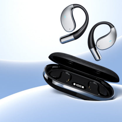 🎧✨ Trådlösa Öppna Öronshörlurar med LED-display