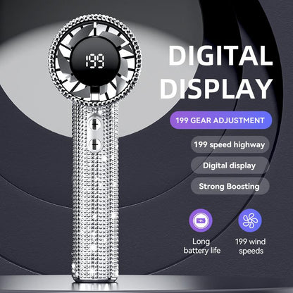 🔥Höghastighetsfläkt med digital display och 199 hastighetsinställningar