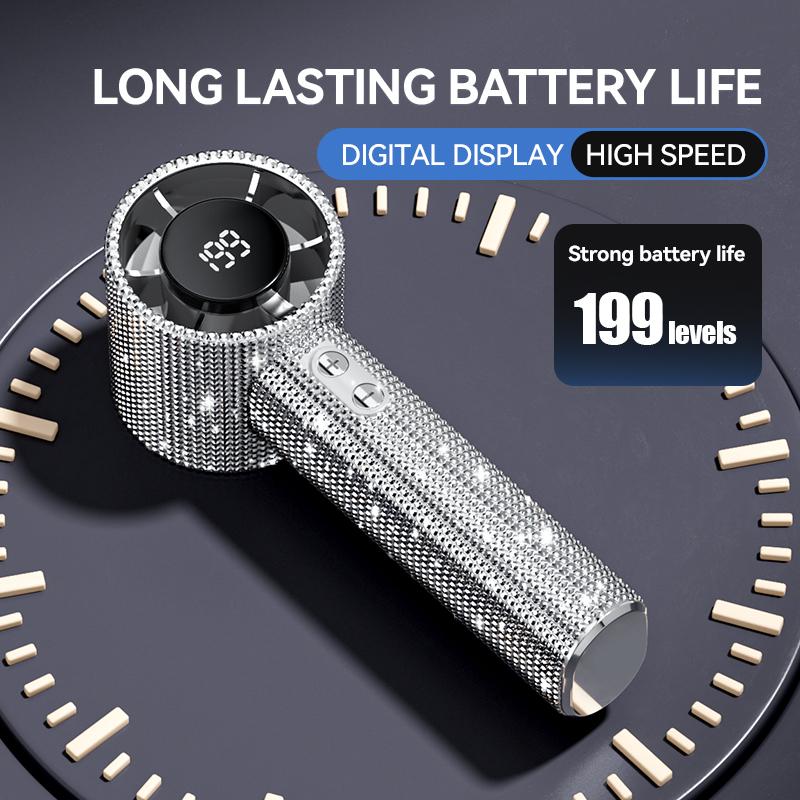 🔥Höghastighetsfläkt med digital display och 199 hastighetsinställningar