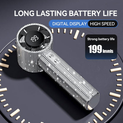 🔥Höghastighetsfläkt med digital display och 199 hastighetsinställningar